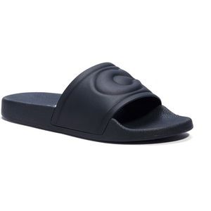 Coach Ulla Rubber Slide Sandal in Black, size 8